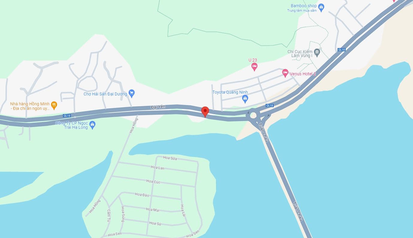Ảnh vị trí HL14 (H3+106/Km3) QL18 Cách Tuần Châu 250m về phía Hà Nội, 3/3