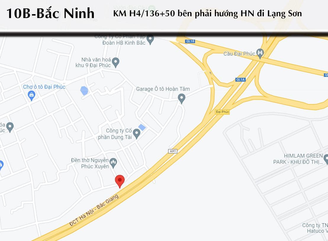 Ảnh vị trí 10B (H4+50) Bên tay trái QL1B hướng Bắc Ninh đi Hà Nội, 3/3