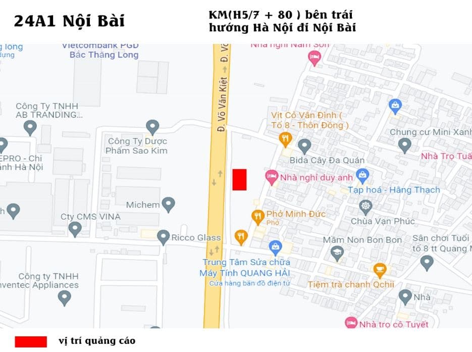 Ảnh vị trí 24A1 (H7/7+90) Bên tay phải đường Võ Văn Kiệt hướng cầu Thăng Long đi sân bay Nội Bài, 3/3