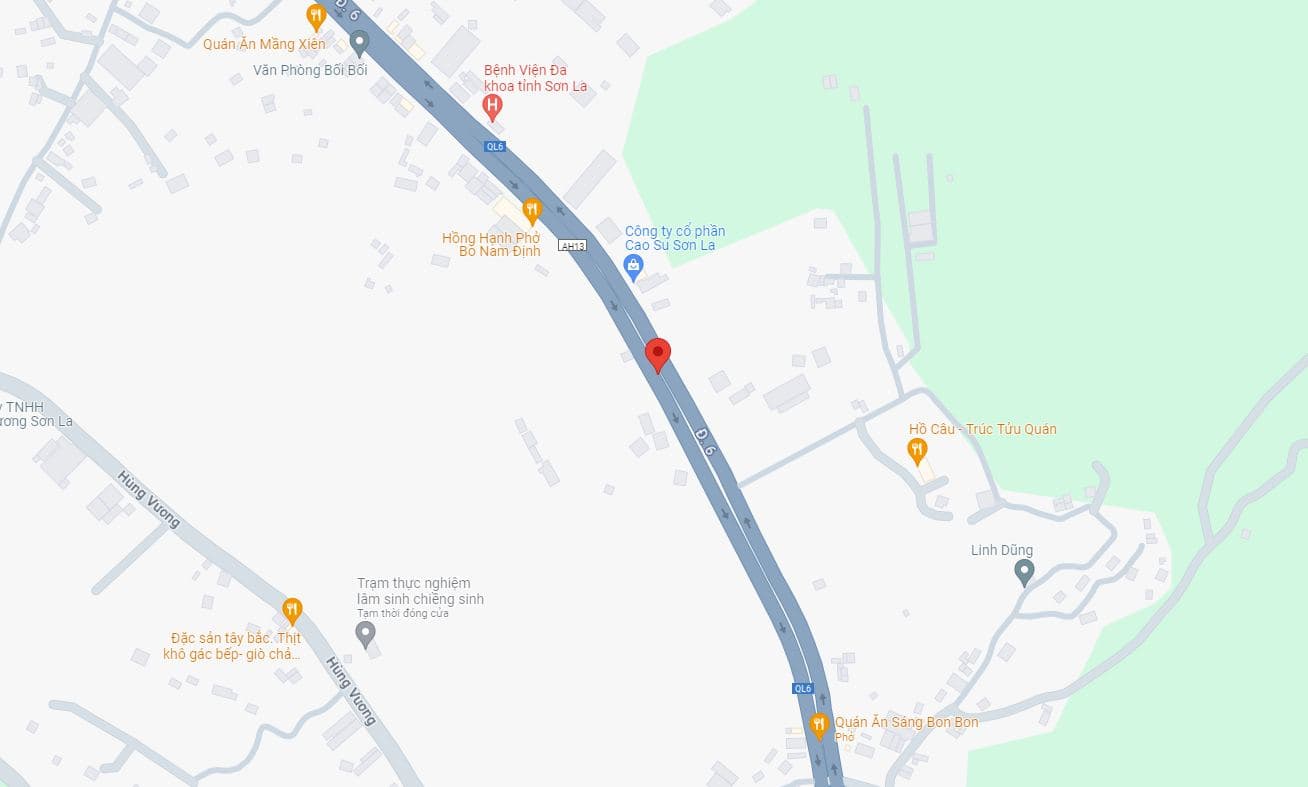 Ảnh vị trí SL2 - Km12 QL6 – nằm bên tay phải hướng Hà Nội – Sơn La, 4/4