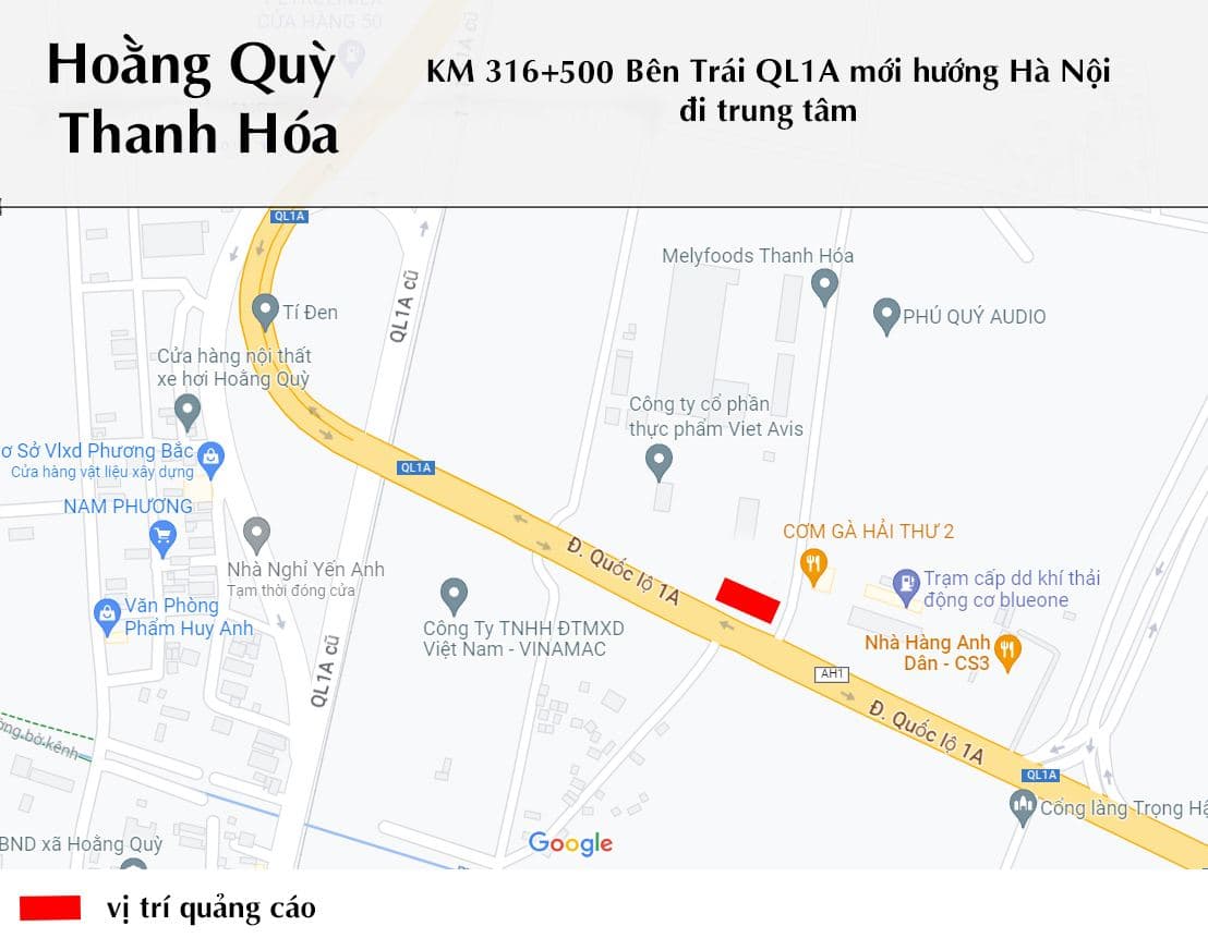 Ảnh vị trí TH2 (Km316+500) bên phải QL1A hướng từ Thanh Hóa đi Hà Nội, 3/3